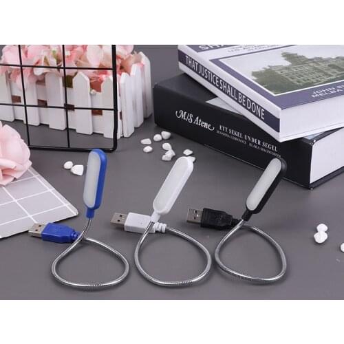 1pc Portable USB LED Mini Book Light Reading Light Table Lamp Flexible 6LEDS USB Lamp for Power Bank Laptop Notebook PC Computer
