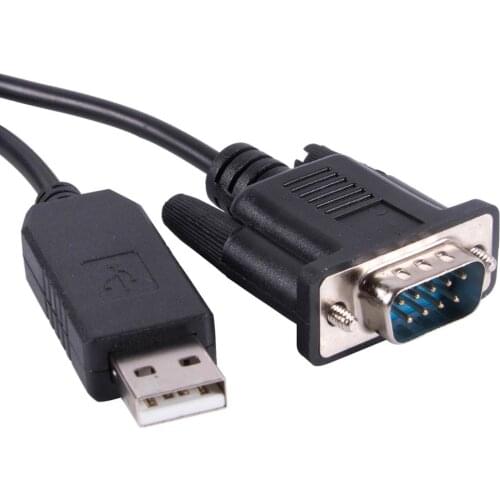 PL2303TA USB DB9 RS232 Serial Adapter Male Null Modem Crossed Converter Cable