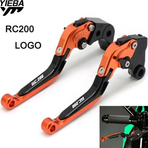 RC200 Motorcycle CNC Brake Levers Handle Adjustable Brake Clutch Levers For RC200 RC 200 200 2014 2015 2016 2017