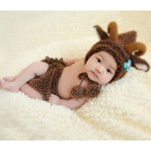 Newborn Props for Photography Flannel Cartoon Sheep Clothes Infant Tiny Baby Girl Boy Photo Shoot Outfits Props bebe fotografia