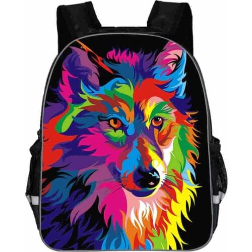Animal Wolf Backpack for Teenager Boys Girls Daypack Women Men Rucksack Children School Bags Students Backpack Kids Bookbag