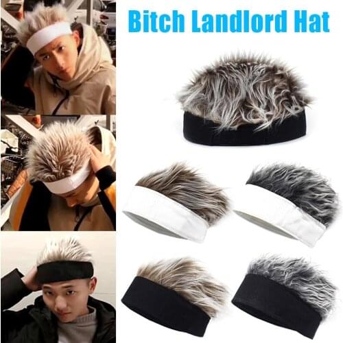 Newly Men Women Beanie Hat Fun Short Hair Caps Breathable Soft for Party Outdoor DOD886