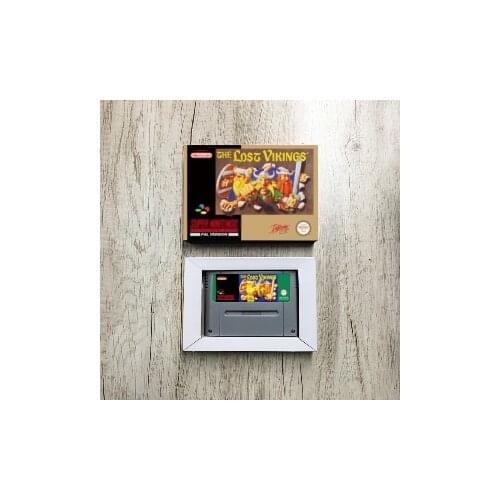 The Lost Vikings - EUR Version Action Game Card With Retail Box