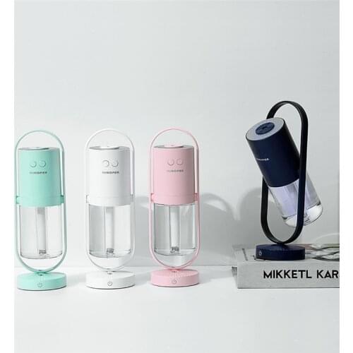 New Magic Negative Air Ion Humidifier 200ML Ultrasonic Essential Oil Diffuser Cool Mist Air Purifier 7 Color Lights Home Office