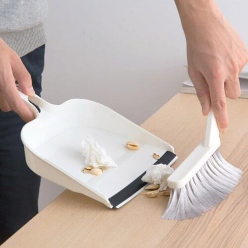 Combination mini summary dustpan broom Desktop cleaning brush trash shovel set dustpan broom 1set