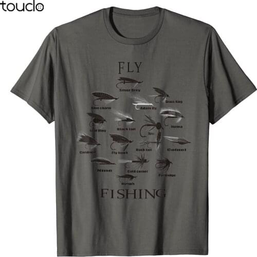 Vintage Fly Fishing Lures in Sketch T-shirt
