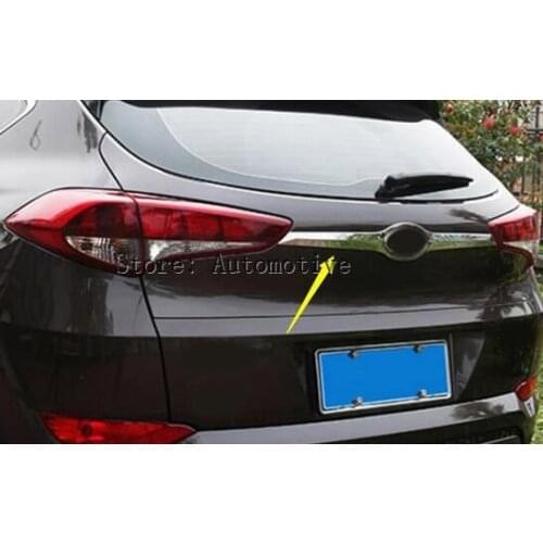 Exterior ! ABS Rear Tail Trunk Lid Cover Trim 1 pcs For Hyundai Tucson 2016 2017