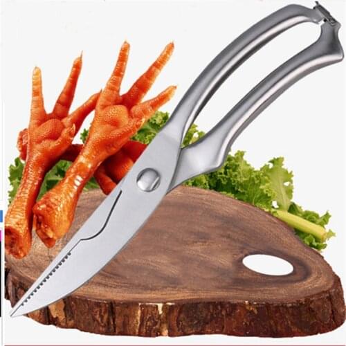 High Quality Brand New Strong Knives Kitchen Shears Stainless Steel Poultry Fish Chicken Bone Scissors For Kitchen Store