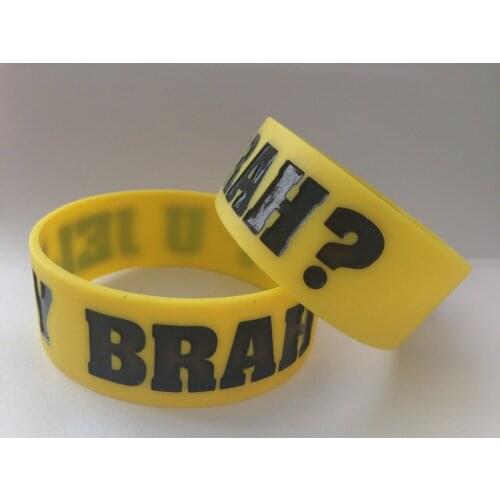 Y U JELLY BRAH?Silicone Bracelet Filled with color Free shiping