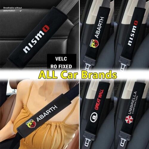 2pcs Car Cotton Seat Belt Cover Protector Gordel Car Accessories Interior Goods For Volvos XC60 XC90 XC40 S60 V40 V50 V60 S40 FH