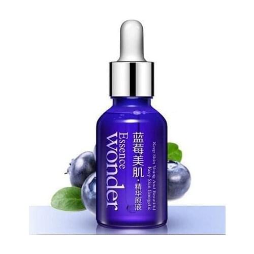 Ageless Blueberry Essence Acid Facial Liquid Lifting Firming Moisturizing Shrink Pores Anti-wrinkle Elite Fluid 15ml