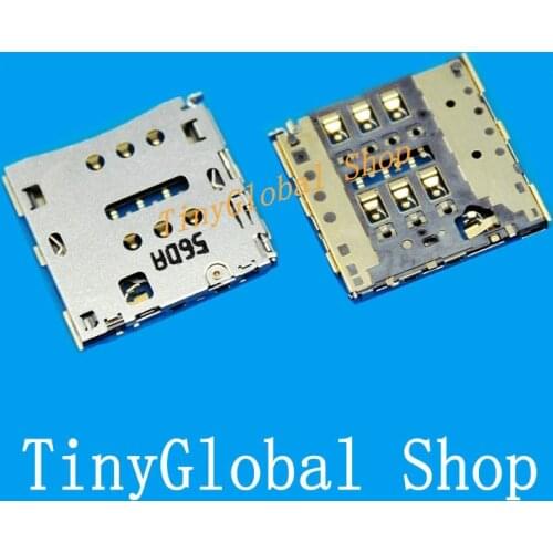 2pcs/lot Coopart new sim card reader socket for Lenovo K80M K80 connector Slot Tray top quality