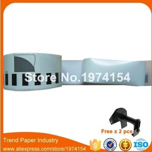 40 Refill Rolls Compatible DK-22211 Label 29mm*15.24M Continuous Compatible for Brother Label Printer DK22211 White Label DK2211