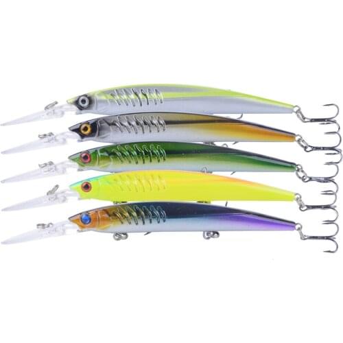 5pcs/lot 14.5cm/12.2g Big fishing lures plastic hard bait fishing tackle pesca fish wobbler minnow artificial lure swimbait