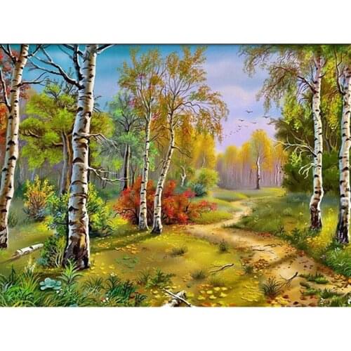 Diamond Painting Tree 5D Full Square/Round Rhinestone Embroidery Scenery Diamond Mosaic Full Layout Cross Stitch Home Decor