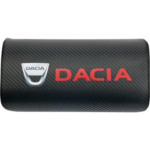 1pcs car neck pillows both side pu leather single headrest case for Dacia Duster Logan Sandero Lodgy Accessories Car-Styling