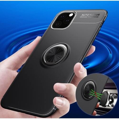 Z82 Suitable for Iphone 11 12 Phone Case Magnetic Ring Bracket TPU Creative Drop-Resistant Apple 11 12 Phone Stand Xs Soft Cover