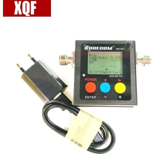 XQF Radioddity Surecom SW-102 125-525Mhz Digital VHF/UHF Antenna Power SWR Meter