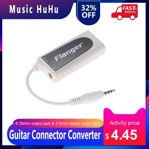 Flanger FC-21 Guitar Connector Converter Electric Guitar Bass to Mobile Phone