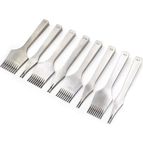 DIY Leather French Punching Tool Leather Sewing Stitching Hole Device Leather Puncher Cutter Handmade Leather Craft Supplies