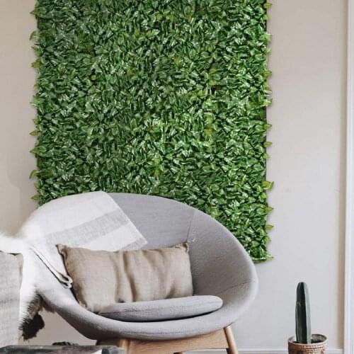 Fence Wall Decoration Artificial Green Leaves Can Stretch Privacy Fence Screen Plant Leaves, Suitable for Home, Garden