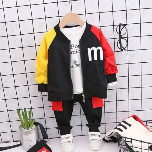 Girl 3PCS Clothes Set Baby Boy Tracksuit 2019 Fashion Cotton Letter Sports Suit For A Boy T-Shirt + Shorts Childrens Clothing