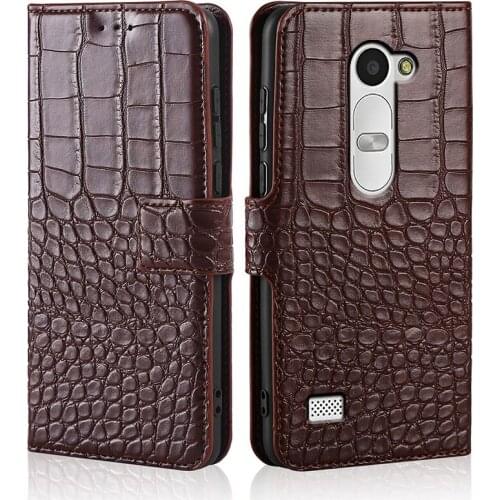 Phone Case for LG C40 Case Wallet Crocodile Texture Leather Book Design Phone Coque Capa With Strap Card Holders