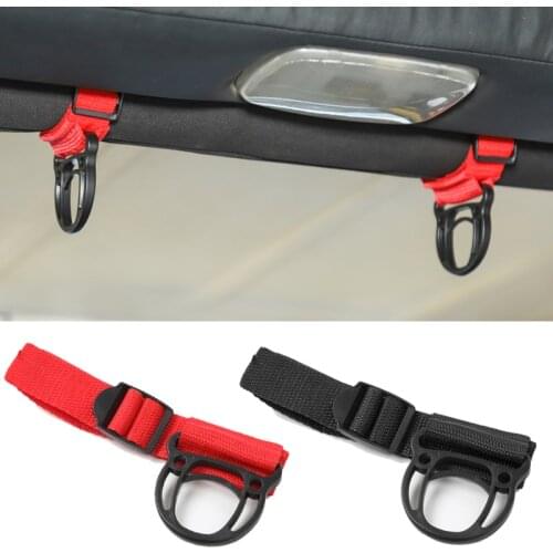 YCCPAUTO 2Pcs Car Clothes Hanger Coat & Hat Hook For Jeep Wrangler TJ JK JL 1997-2018 Auto Interior Accessories