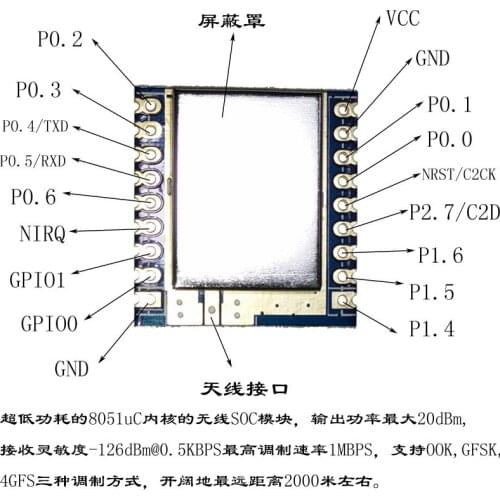 SI1060 433M module / MCU wireless module / wireless SOC module /SI4463 communication module