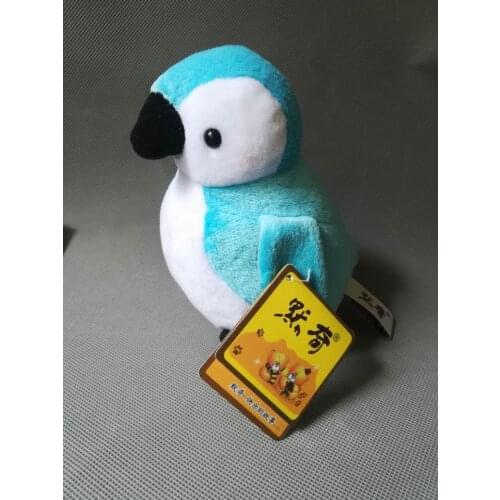 Cartoon penguin plush toy about 16cm blue penguin soft doll kids toy birthday gift h0985