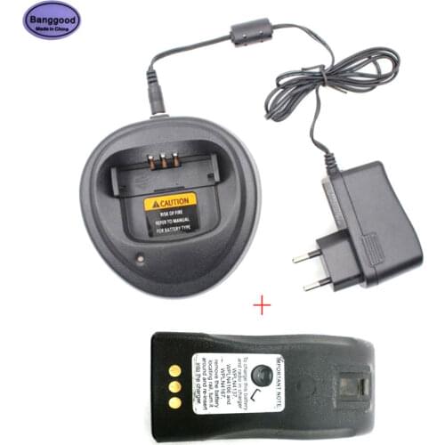 NNTN4851 1600mAh Ni-MH Battery + PMLN5192 WPLN4137 Charger for MOTOROLA CP200 EP450 CP040 CP140 CP180 DP1400 GP3688 DEP450 Radio