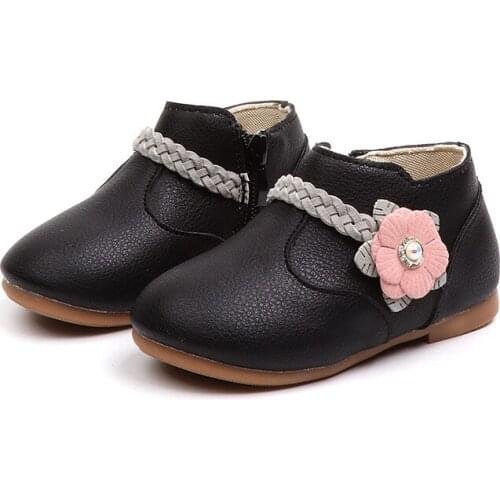 New Girls Fashion Warm Cotton Shoes 2020 Autumn Spring Child Princess Soft Bottom Shoes Student fashion Snow Shoes For Kids