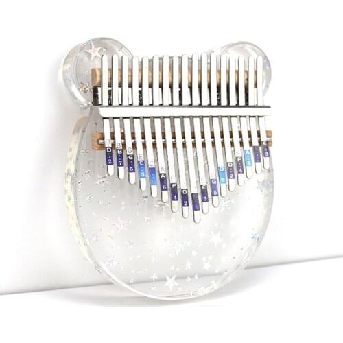 17 Keys Bull Kalimba Thumb Piano Made By Single Board High-Quality Wood Mahogany Body Creative Music Box Musical Instruments