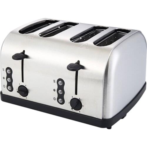 Restaurant Stainless Steel Bread Toaster Electric 2/4/6 Slicer Bun Toaster For Sale