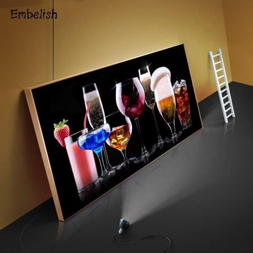 Embelish 1 Pieces HD Wall Art Pictures Modern Home Decor Modular Posters For Living Room Colorful Beer Drinks Canvas Paintings