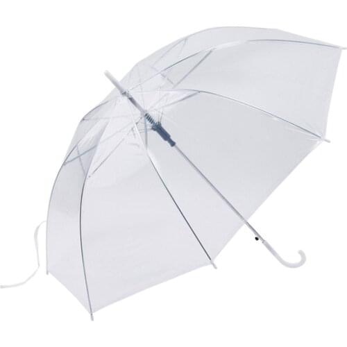 Windproof Fashion Transparent Clear Automatic Umbrella Parasol For Wedding Party Favor Stand Inside Out Rain Protecting