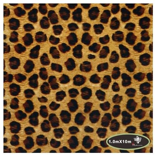 High quality YELLOW LEOPARD PRINT Hydrographic Film Water Transfer Printing Film,50cm Wide,water transfer film HTM-12470