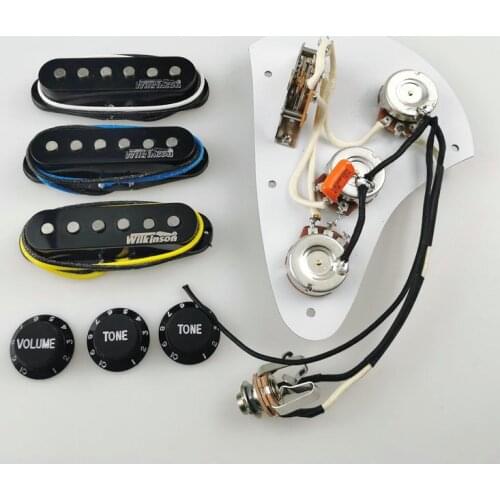 Guitar Pickup Wilkinson WVS Ainico5 Single coil 60s style Electric Guitar Pickups Apply to ST Guitar + Wiring Harness