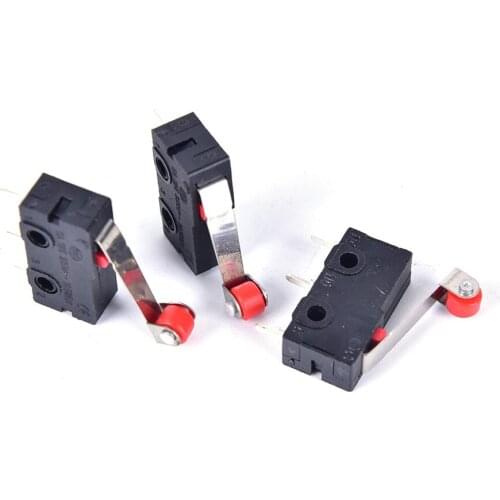 10Pcs/Set Mini 3-Pin Tact Switch KW12-3 5A 250V Round Handle Clock Microswitch Wholesale