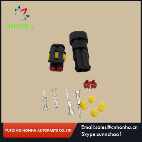 2pin AMP 1.5 DJ7021-1.5 Waterproof Electrical Wire Connector Plug,Xenon lamp connector Automobile Connector 282104-1/282080-1