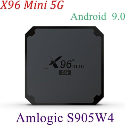 20PCS X96 Mini 5G Android 9.0 TV Box Amlogic S905W4 Quad Core 1G 8G 2G 16G 2.4G&5G Dual Wifi 4K Ultra HD Youtube Media Player