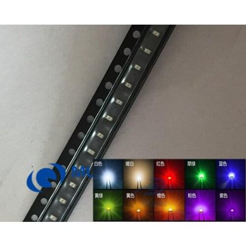 500pcs/lot 5 Colors 0603 SMD Led each 100pcs Super Bright Red/Green/Blue/Yellow/White/PINK/ORANGE Water Clear LED Light Diode