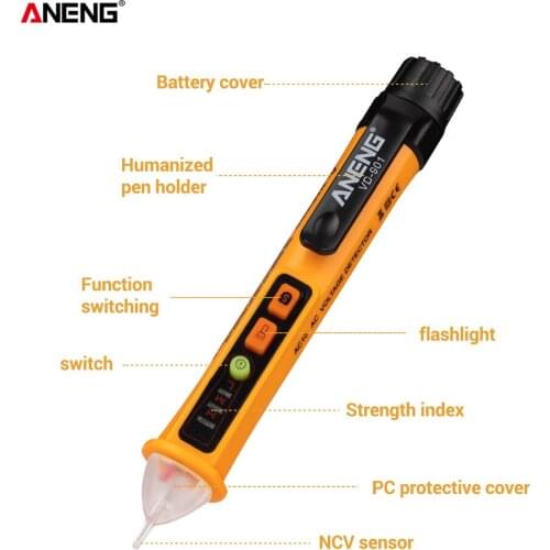VD901 Test Pen Non-contact AC Voltage Detector Tester Meter 12V-1000V Pen style Electrical Voltage Detector