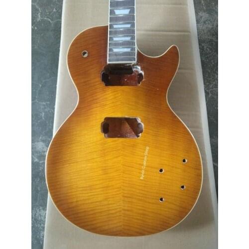 Free shipping New High quality can do logo DIY electric guitar Mahogany body standard kit guitar gold top cool guitar