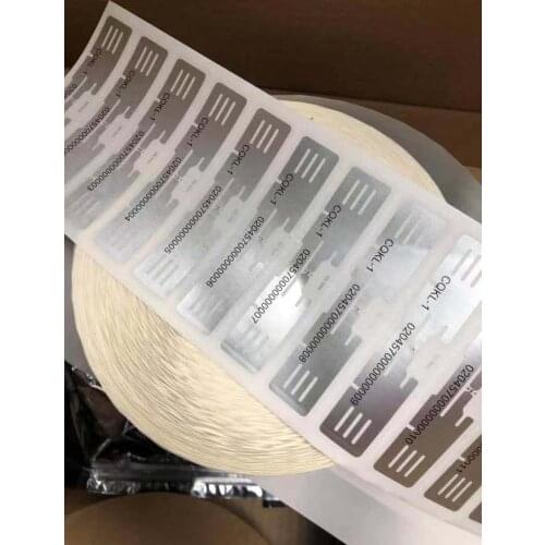 1000pcs free ship printed ID number UHF Windshield Tag windscreen car uhf tags Anti-tear UHF Vehicle RFID Windshield Tag sticker