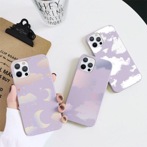 For Samsung Galaxy A71 A72 A31 A21S A20e A20 A10 A22 A41 A42 A7 2018 S20 Ultra S10e S10 S8 S9 Plus Color Cloud Phone Case Fundas