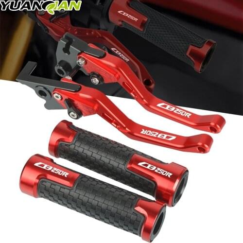 For HONDA CB250R CB 250R 2017-2019 2018 Motorcycle aluminum Brake Clutch Levers Handlebar Hand Grips End Cap Cover CB250R logo
