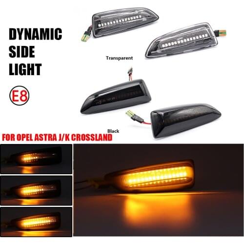 For Opel For Vauxhall Astra J K Crossland X Grandland Insignia B Zafira C LED Dynamic Turn Signal Light Side Marker Indicator