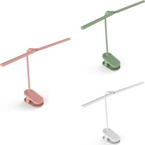 Double Lamp Clip Desk Lamp LED Student Mini Creative Charging USB Dormitory Study Bedroom Reading Night Lamp