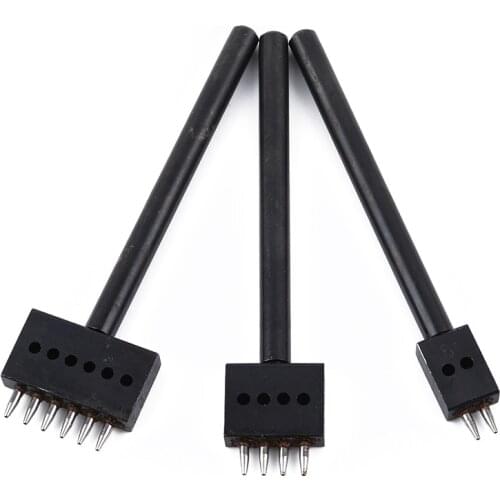5mm Spacing Leather Hole Punches DIY Handmade Round Stitching Punch Tools Hole Cutter Leather Punching Tool